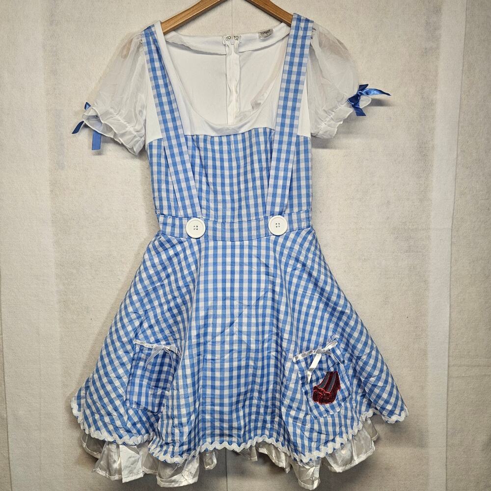 Spirit Halloween Women's Dorothy Dress Wizard of Oz Size Small Gingham Costume